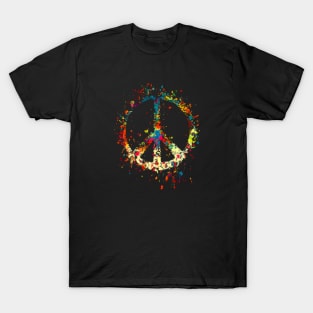 Psychedelic Peace Sign #1 T-Shirt